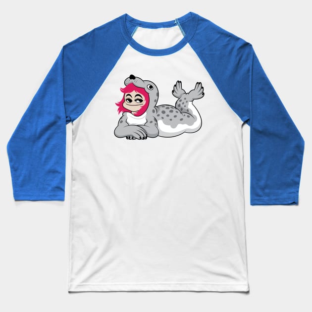 Selkie Suit Baseball T-Shirt by JenniferSmith